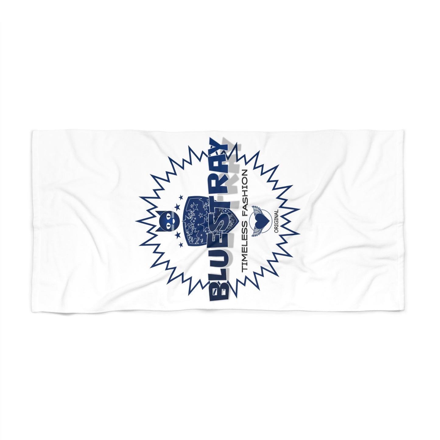 Beach Towel — Vintage Nautical Bluestray Logo Beach Towel