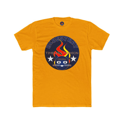 Retro Cat Flame Logo Tee — Bluestay Time & Motion Graphic T-Shirt