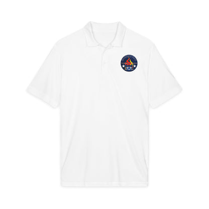 Embroidered Firefighter Patch Polo — Men’s Bluestray Performance Work Shirt