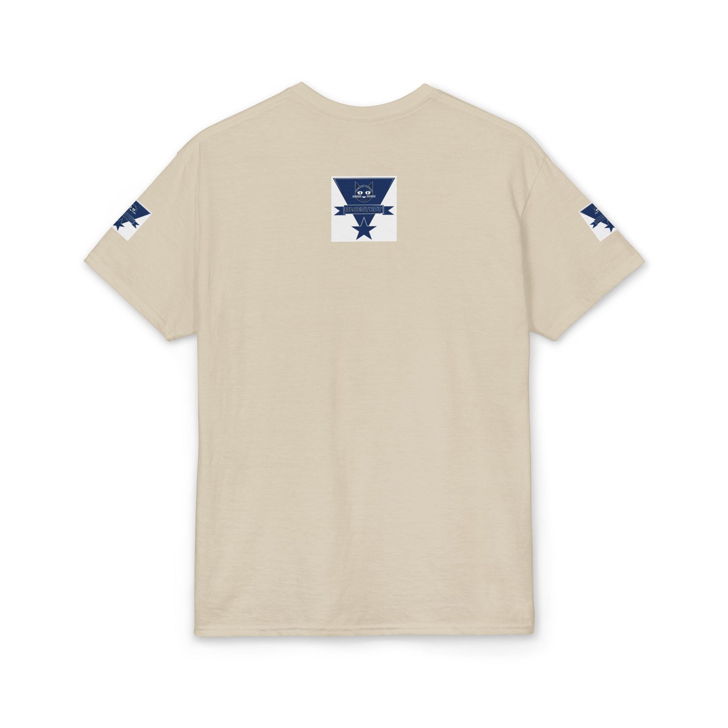Bluestray Cat Graphic T-Shirt — Retro Star Logo Tee