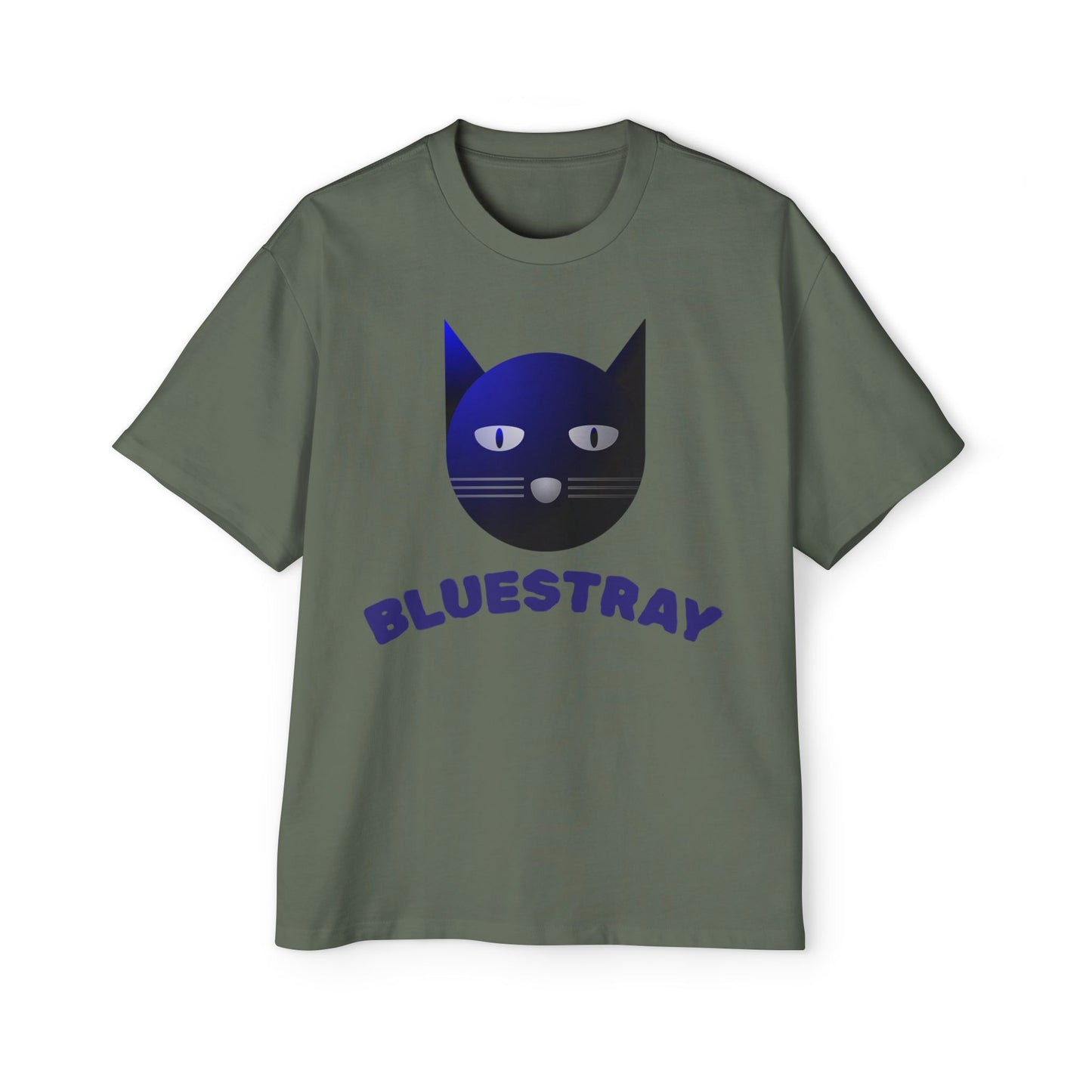 Bluestray Cat Tee — Graphic Men's Oversized T-Shirt