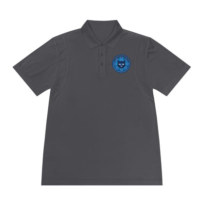 Men's Polo Shirt — Bluestray Galaxy Cat Logo Athletic Golf Shirt