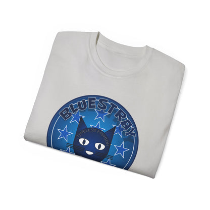 Bluestray Cat T‑Shirt — Blue Star Graphic Tee