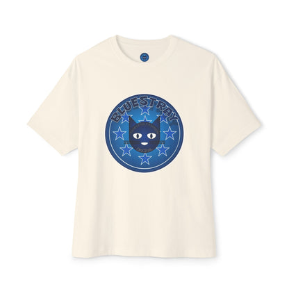 Blue Cat Stars Tee — "Bluestray" Graphic T-Shirt