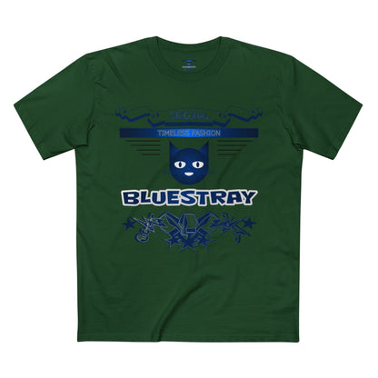 Bluestray Graphic Tee — Retro Cat Logo T-Shirt