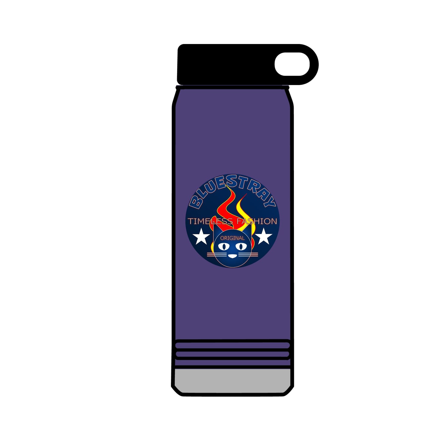 32oz Bluestray Water Bottle — Patriotic Flame Firefighter Emblem