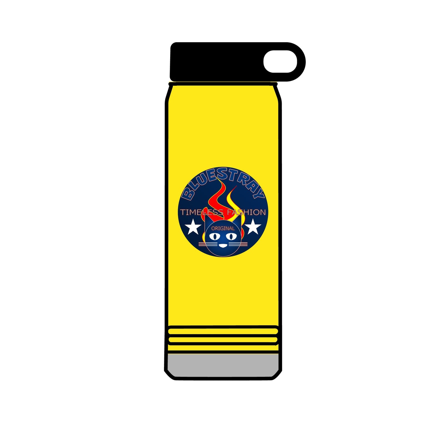 32oz Bluestray Water Bottle — Patriotic Flame Firefighter Emblem