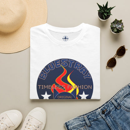 T-Shirt — Bluestary Timeless Fashion Graphic Tee (Flame Logo)