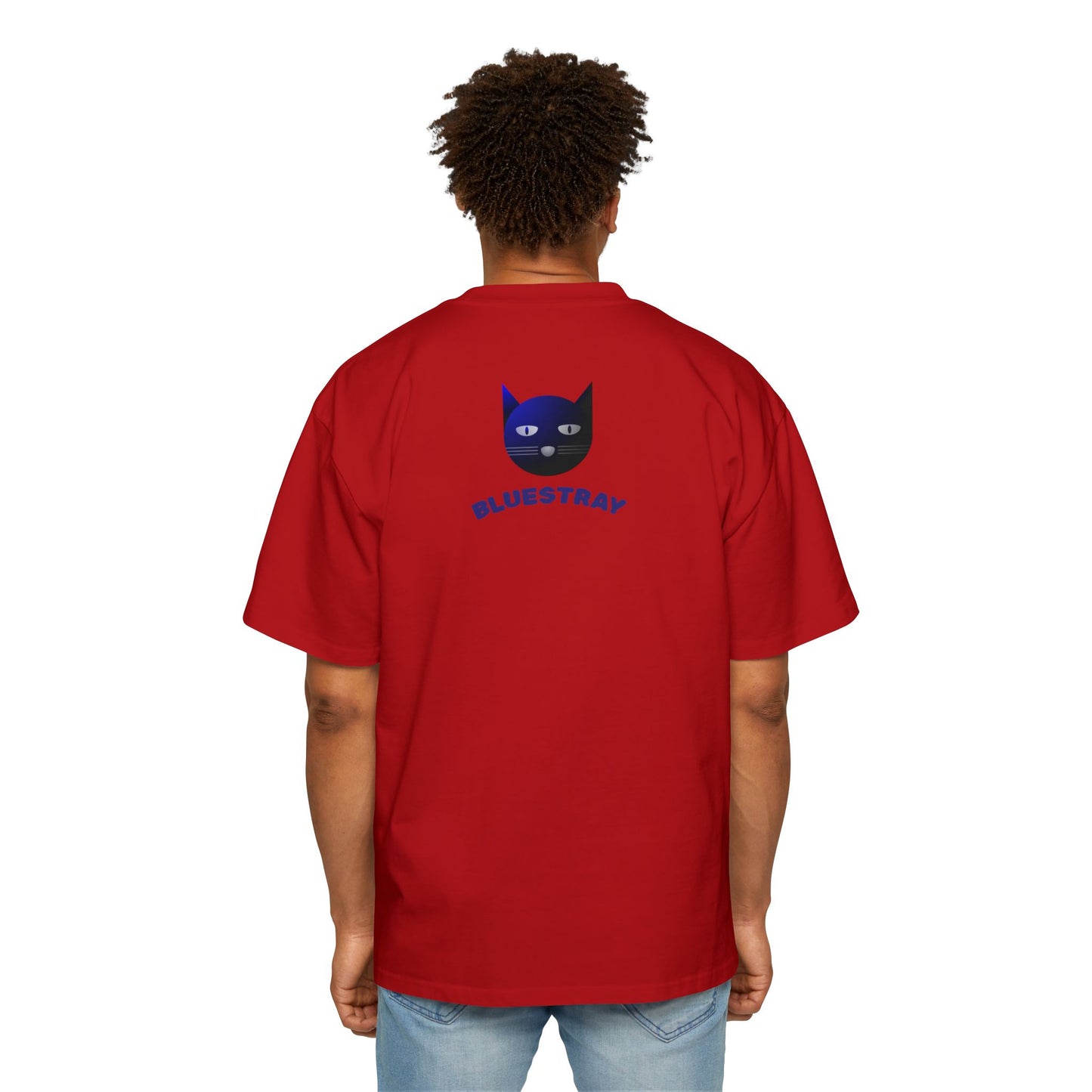 Bluestray Cat Tee — Graphic Men's Oversized T-Shirt