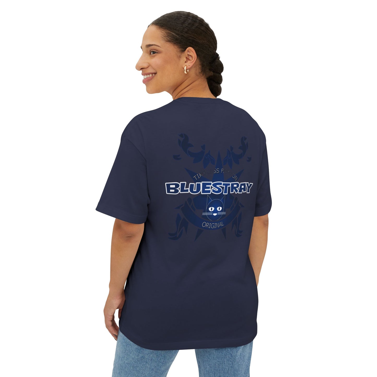 Bluestray Crab Graphic Tee — Oversized Boxy T‑Shirt