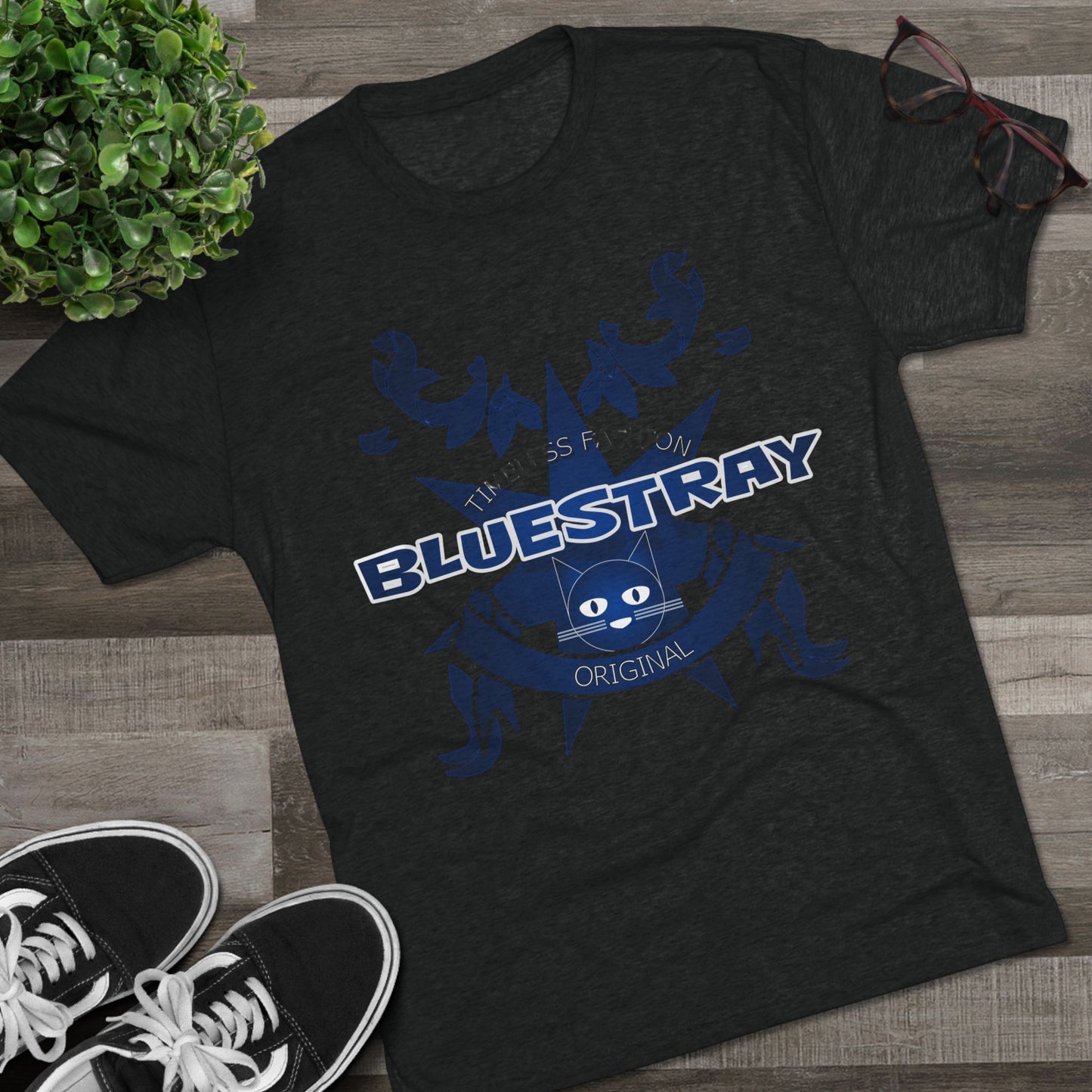 Bluestray Crab Graphic Tee — Nautical Cat Logo Short-Sleeve Shirt