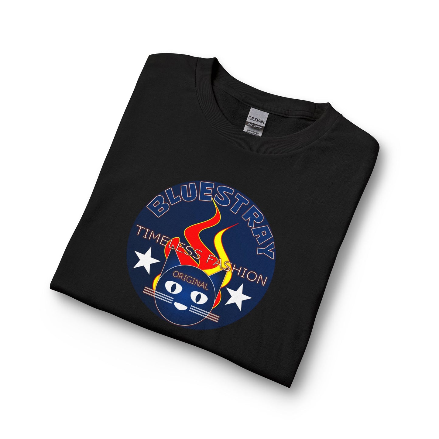 Equestrian Bluestray Time & Fashion Long Sleeve Tee — Flame Horse Logo