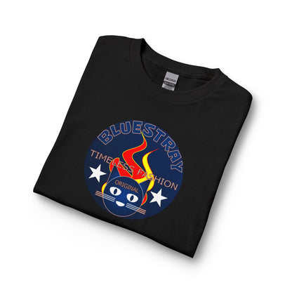 Equestrian Bluestray Time & Fashion Long Sleeve Tee — Flame Horse Logo