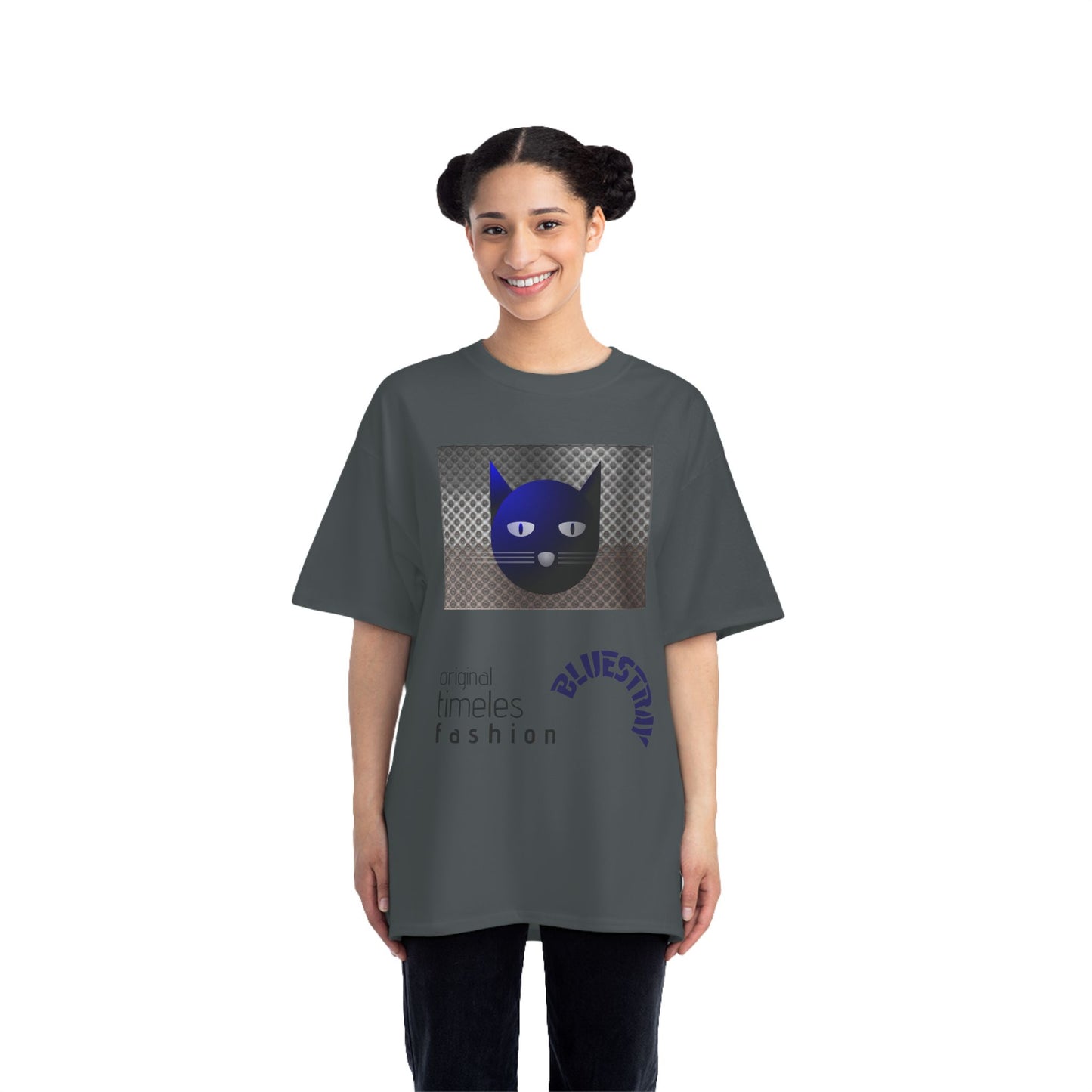 Bluestray Cat Graphic T-Shirt — 'BluesTown' Fashion Tee