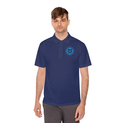 Men's Polo Shirt — Bluestray Galaxy Cat Logo Athletic Golf Shirt