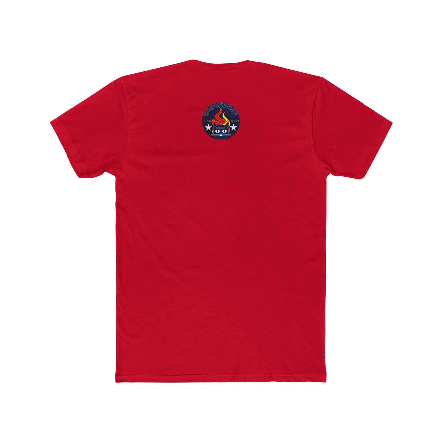 Retro Cat Flame Logo Tee — Bluestay Time & Motion Graphic T-Shirt
