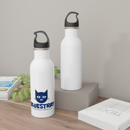 Bluestray Logo Stainless Steel Water Bottle — Timeless Fashion Cat Design