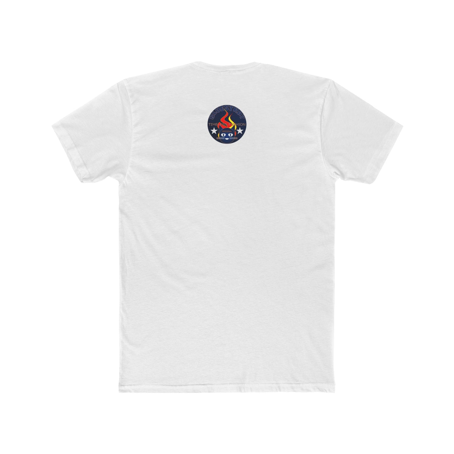 Retro Cat Flame Logo Tee — Bluestay Time & Motion Graphic T-Shirt