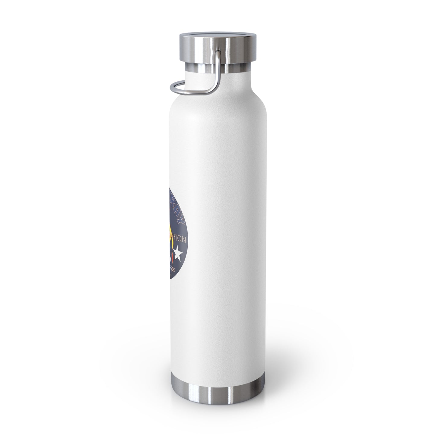 22oz Copper Bluestray Vacuum Bottle — Retro Campfire Logo Insulated Water Bottle
