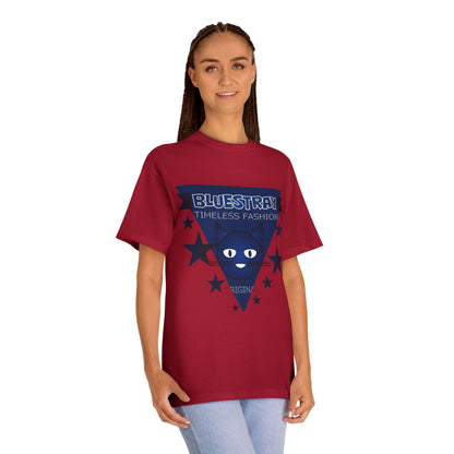 Bluestray Timeless Fashion Tee — Vintage Cat Triangle Logo T‑Shirt
