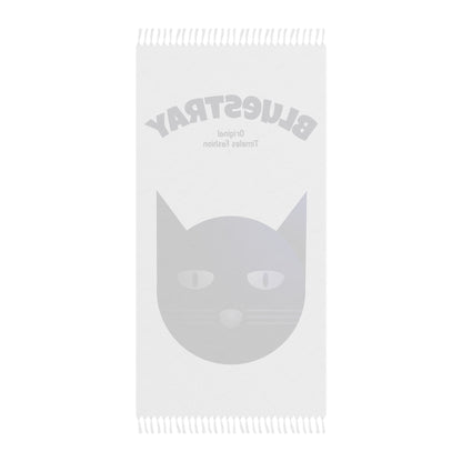Bluestray Cat Beach Towel — Retro Boho Cat Graphic Beach Cloth