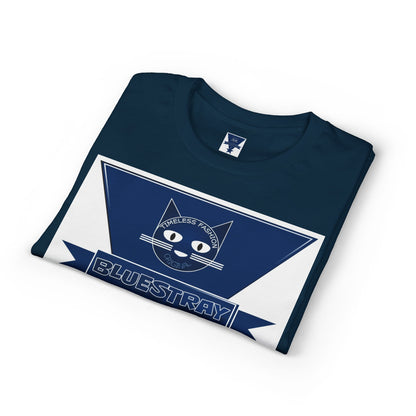 Bluestray Cat Graphic T-Shirt — Retro Star Logo Tee