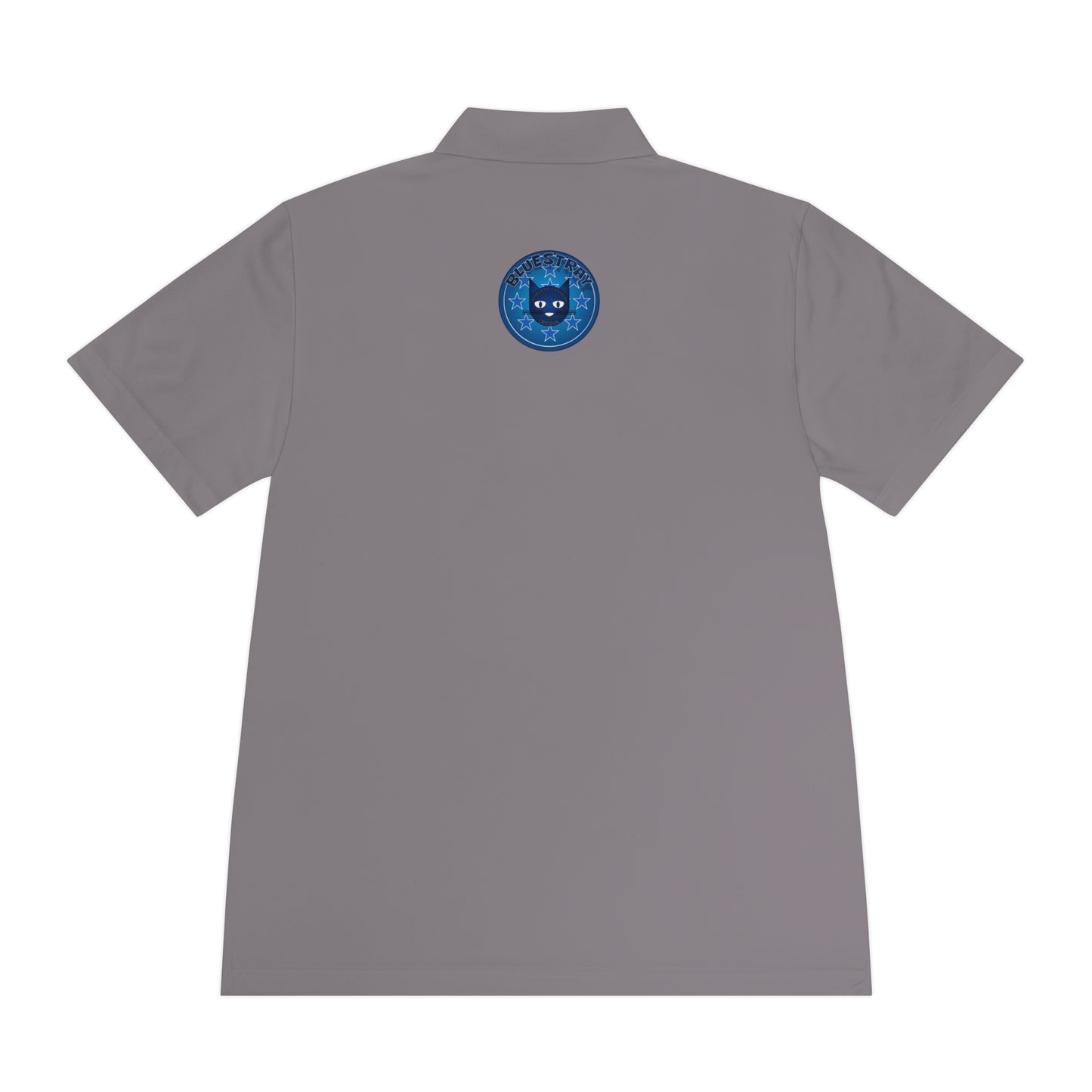 Men's Polo Shirt — Bluestray Galaxy Cat Logo Athletic Golf Shirt