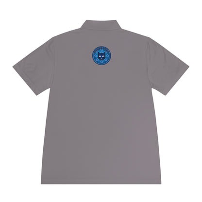 Men's Polo Shirt — Bluestray Galaxy Cat Logo Athletic Golf Shirt