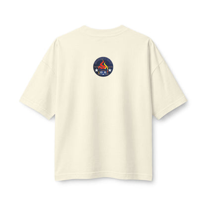 Bluestray Flame Mascot T-Shirt — Retro Campfire Logo Tee