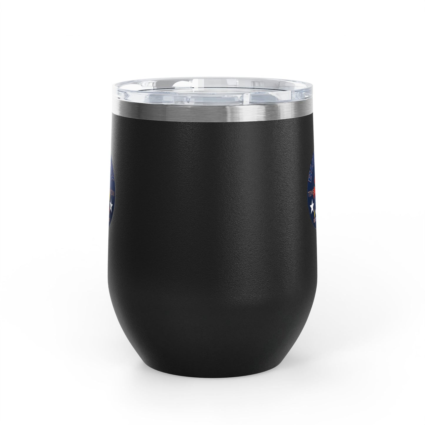 12oz Wine Tumbler — Fire & Flag Bluestray Logo Stainless Insulated Wine Cup many Colors