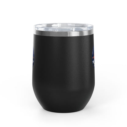 12oz Wine Tumbler — Fire & Flag Bluestray Logo Stainless Insulated Wine Cup many Colors