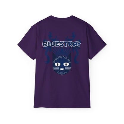 Bluestray Cat Graphic Tee — Retro Nautical Cat Design