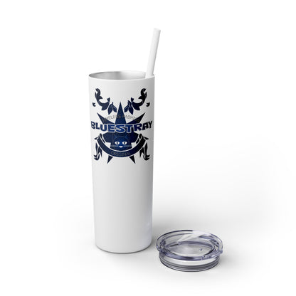 Bluestray Crab Skinny Tumbler — 20oz Stainless Travel Cup with Straw