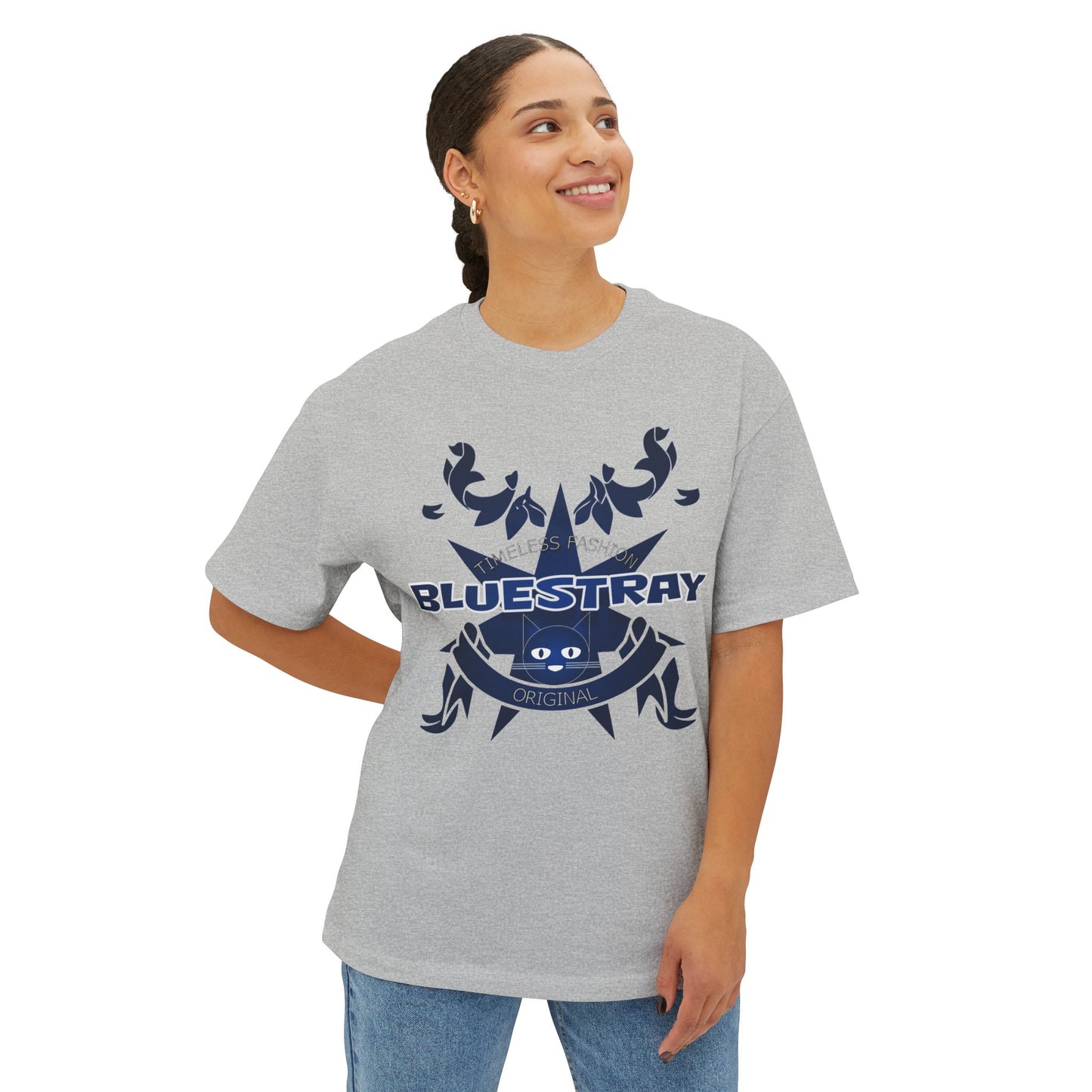 Bluestray Crab Graphic Tee — Oversized Boxy T‑Shirt