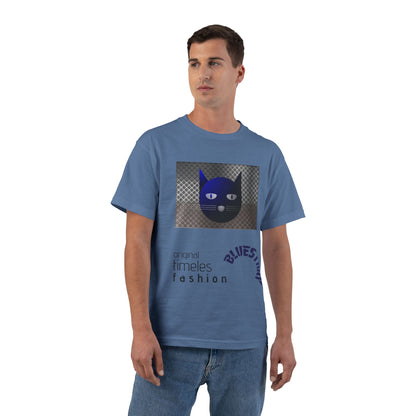 Bluestray Cat Graphic T-Shirt — 'BluesTown' Fashion Tee
