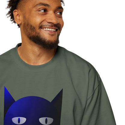 Bluestray Cat Tee — Graphic Men's Oversized T-Shirt