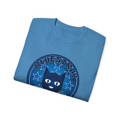 Bluestray Cat T‑Shirt — Blue Star Graphic Tee