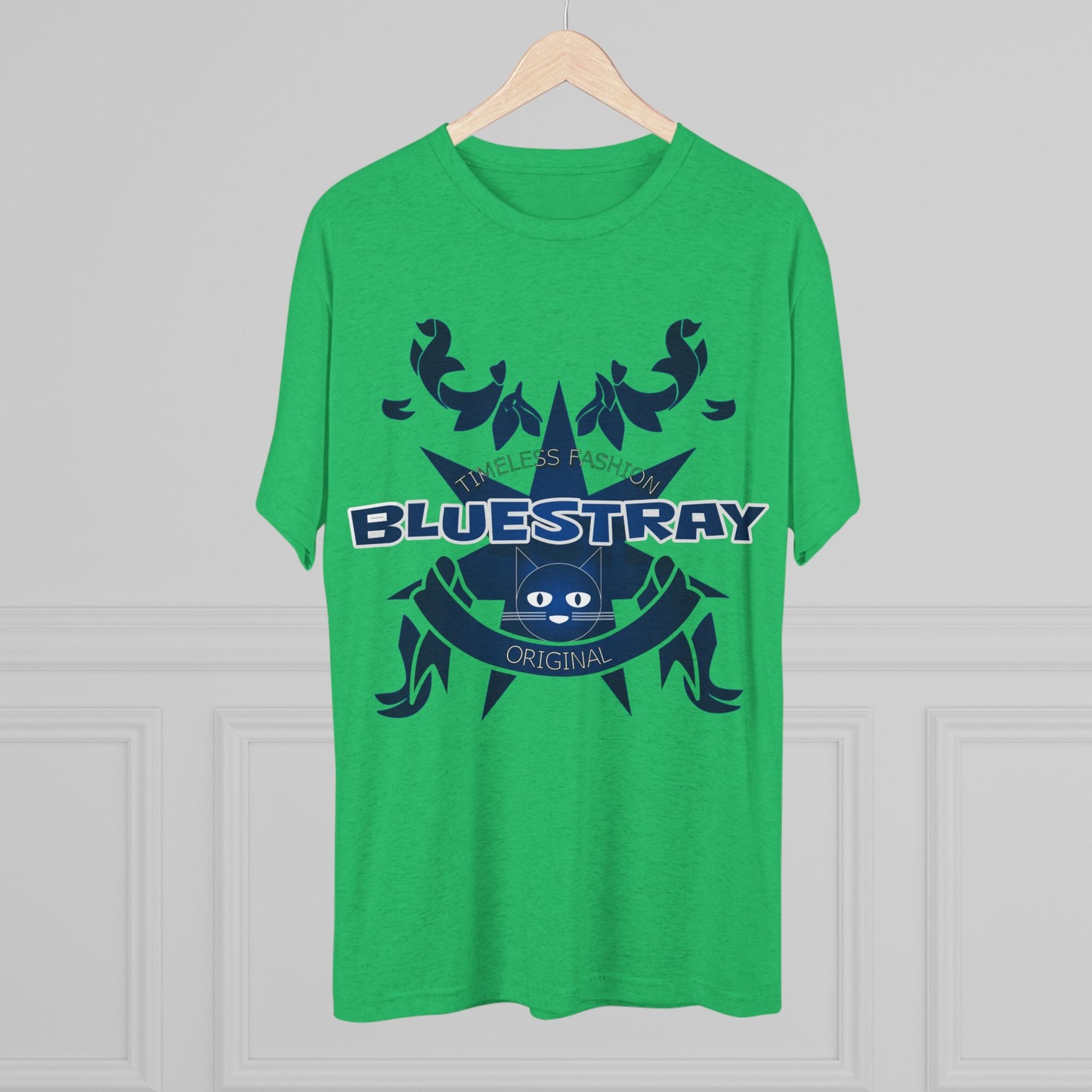 Bluestray Crab Graphic Tee — Nautical Cat Logo Short-Sleeve Shirt