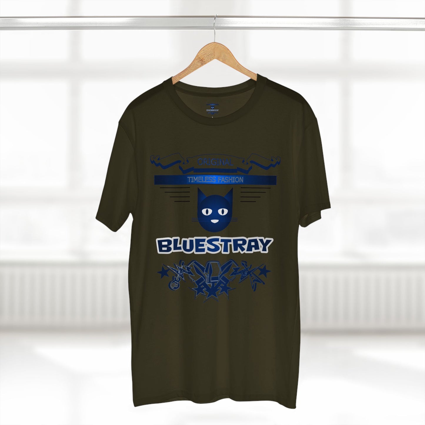 Bluestray Graphic Tee — Retro Cat Logo T-Shirt