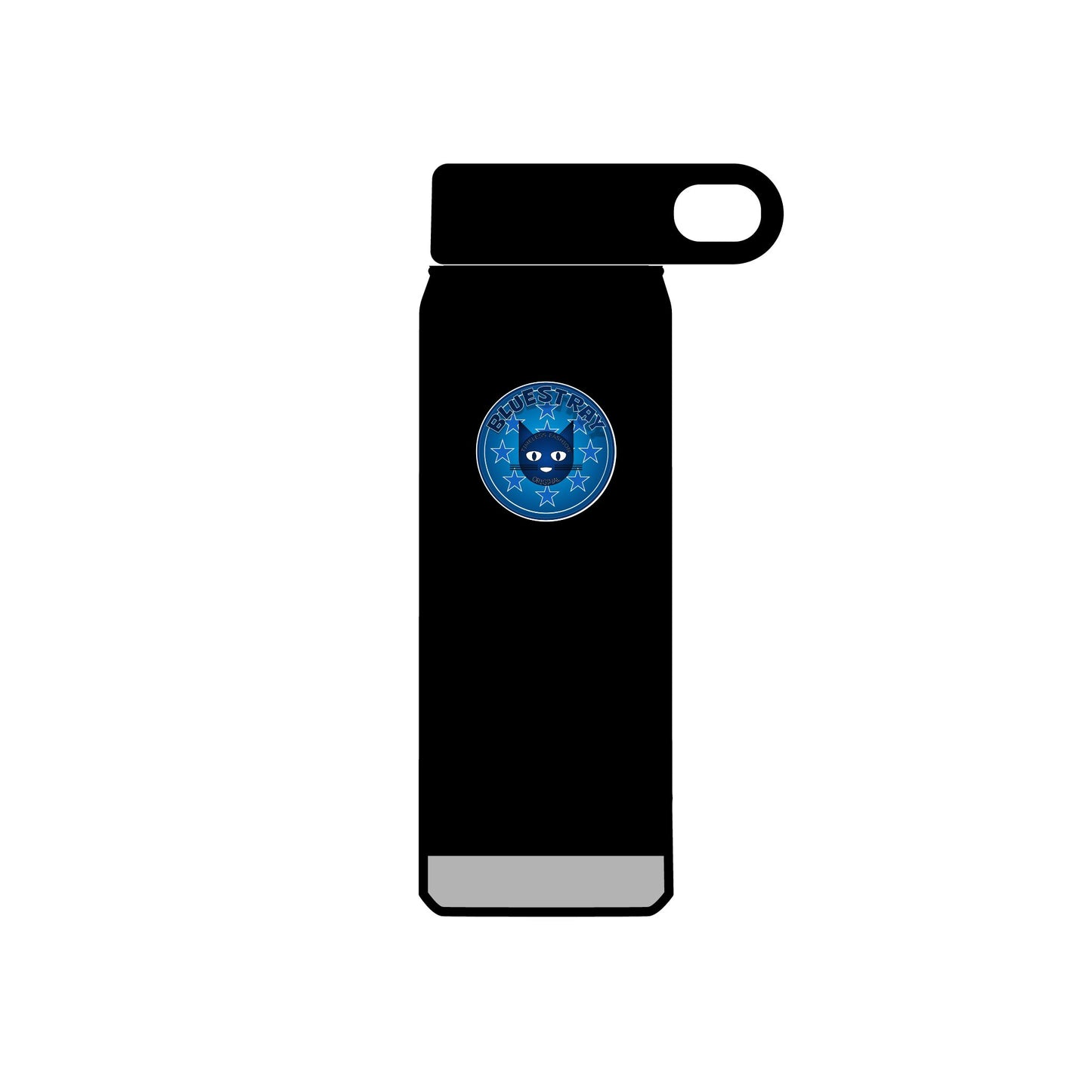 20oz Stainless Water Bottle with Bluestray Galaxy Cat Sticker — Cute Space Kitty Travel Bottle