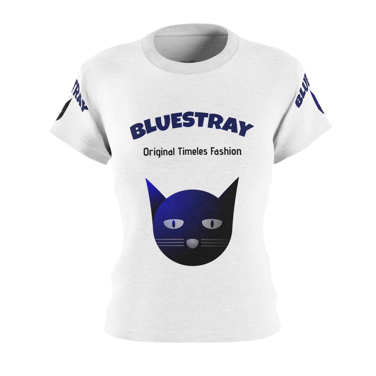 Bluestray Cat Graphic Tee — Women's Cut & Sew T-Shirt (Original Timeless Fashion)