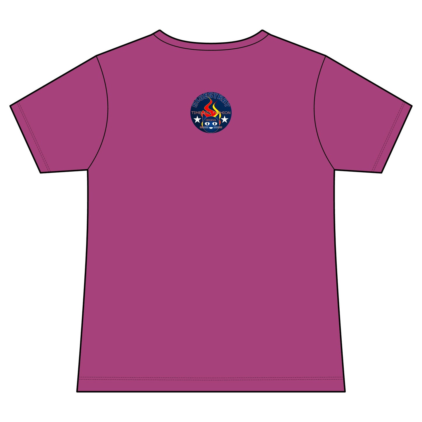 Vintage Campfire Badge Bluestray V-Neck Tee