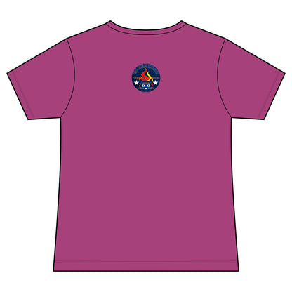 Vintage Campfire Badge Bluestray V-Neck Tee