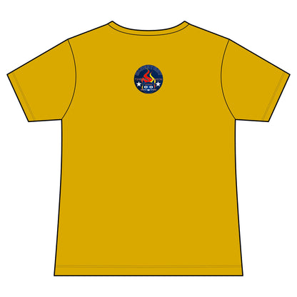 Vintage Campfire Badge Bluestray V-Neck Tee