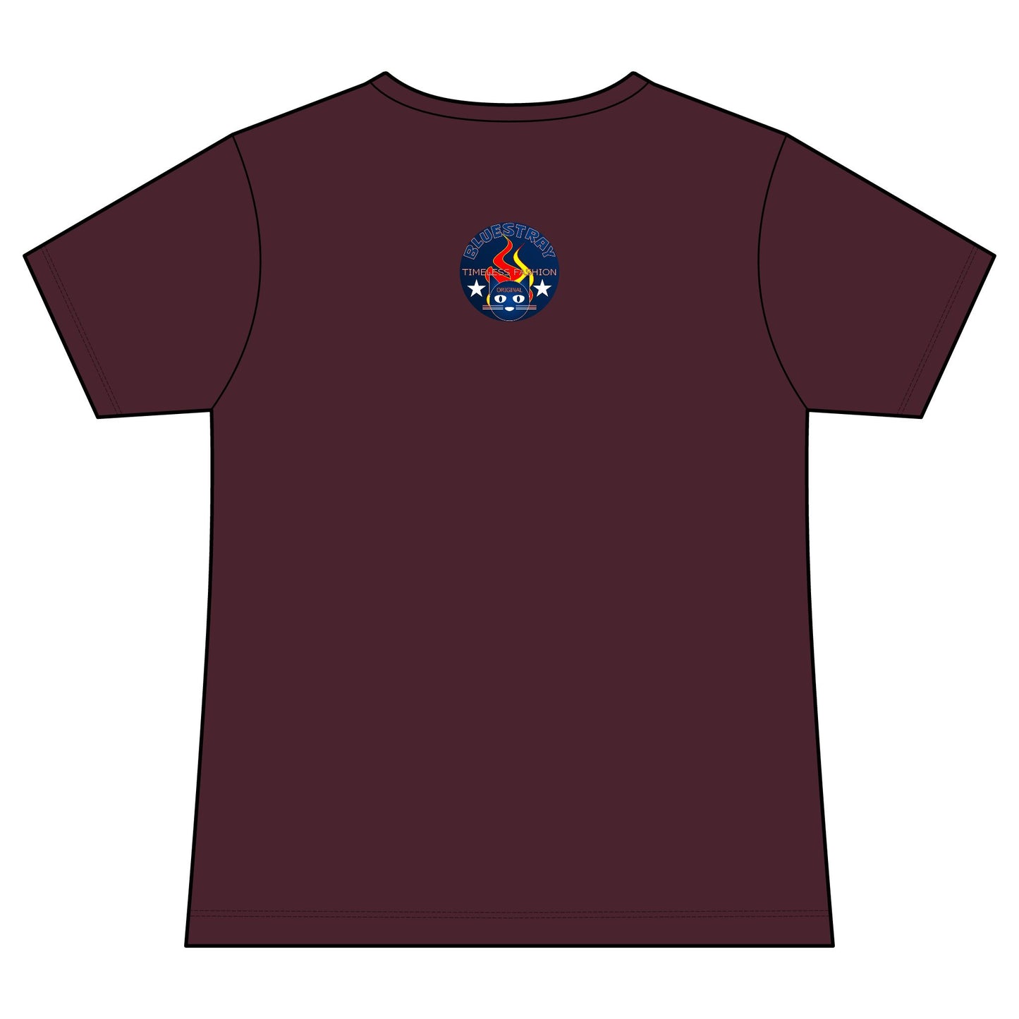 Vintage Campfire Badge Bluestray V-Neck Tee