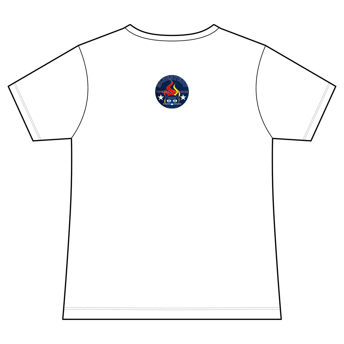 Vintage Campfire Badge Bluestray V-Neck Tee