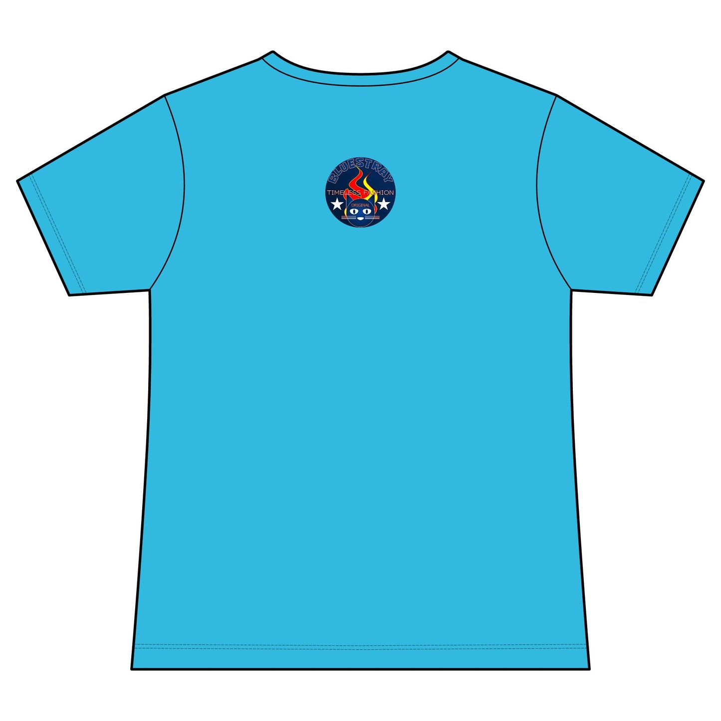 Vintage Campfire Badge Bluestray V-Neck Tee
