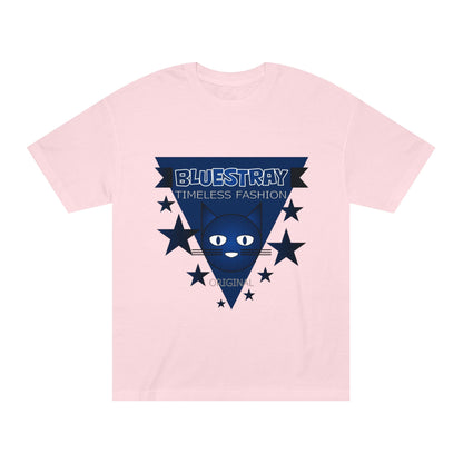 Bluestray Timeless Fashion Tee — Vintage Cat Triangle Logo T‑Shirt