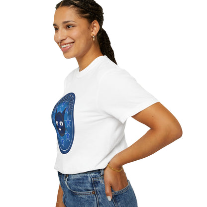 Bluestray Cat Graphic T-Shirt — Retro Star Emblem Tee