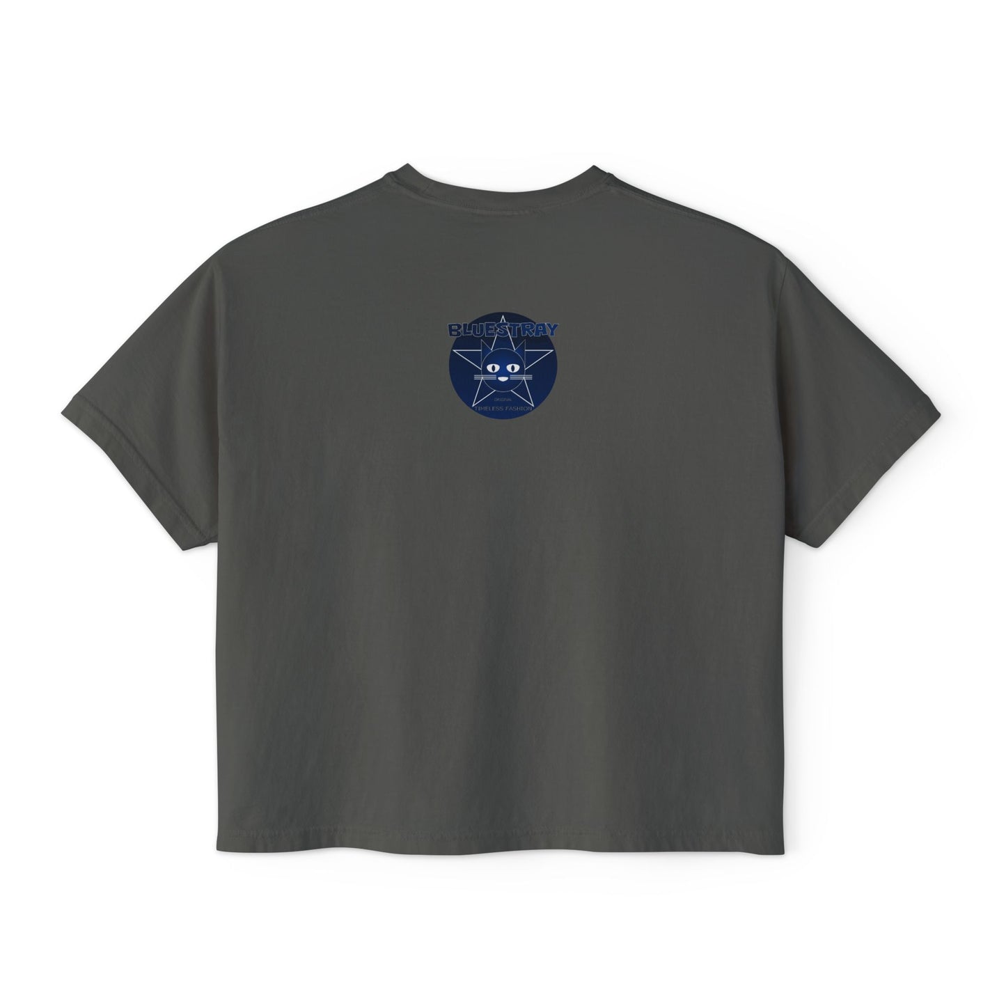 Bluestray Cat Graphic Tee — Women's Boxy Casual Top
